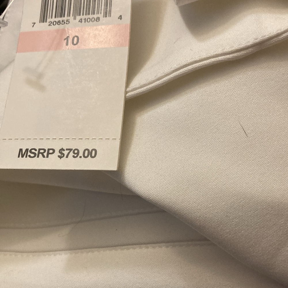 NWT 1 state essential shorts in new ivory size 10 - Picture 6 of 6